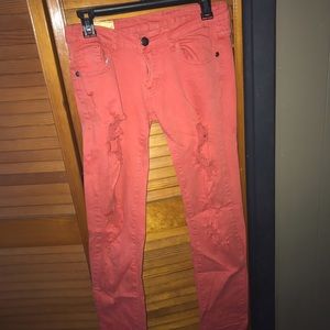 multicolored jeans